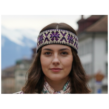 Diadema artesanal bordada 3