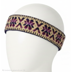 Diadema artesanal bordada 3