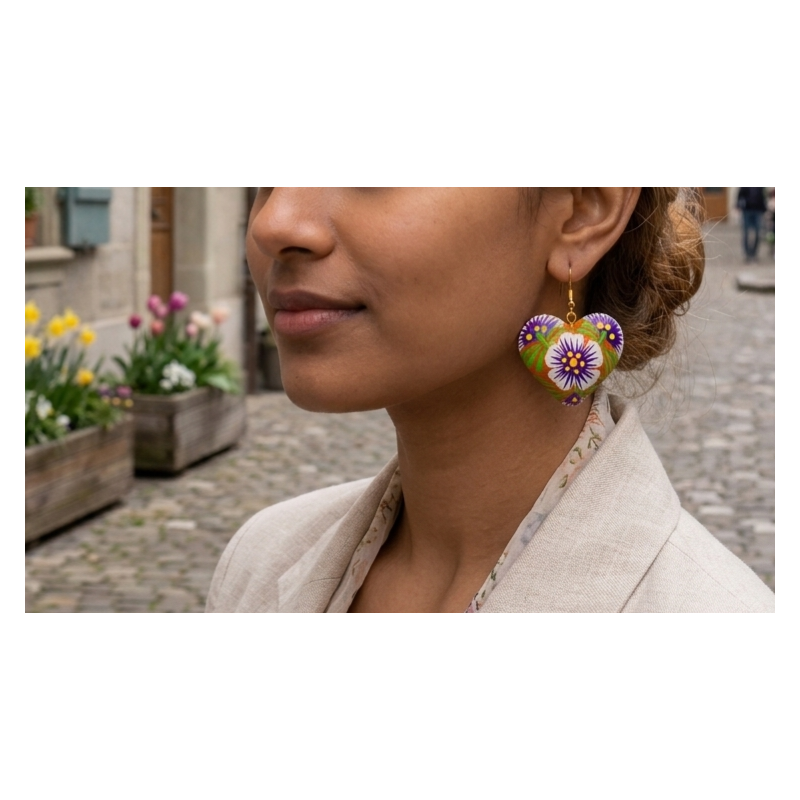 Copal Wood Earrings 2