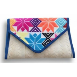 Palm wallet with fabric