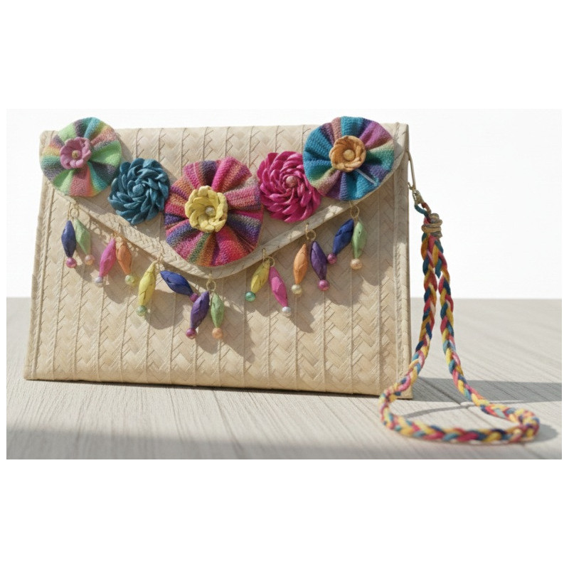 Grosse Palmblatt-Clutch 2