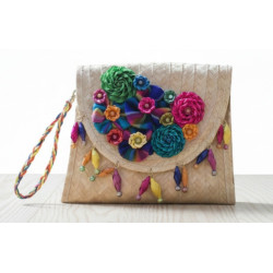 Grosse Palmblatt-Clutch 3