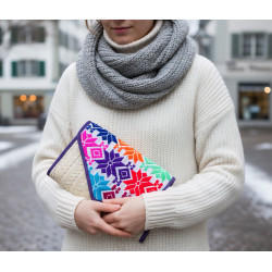 Palmblatt-Brieftasche mit Stoff 5