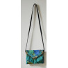 Hand-embroidered fabric bag