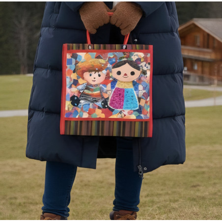 Bolsa de mercado reutilizable Lele & Panchito