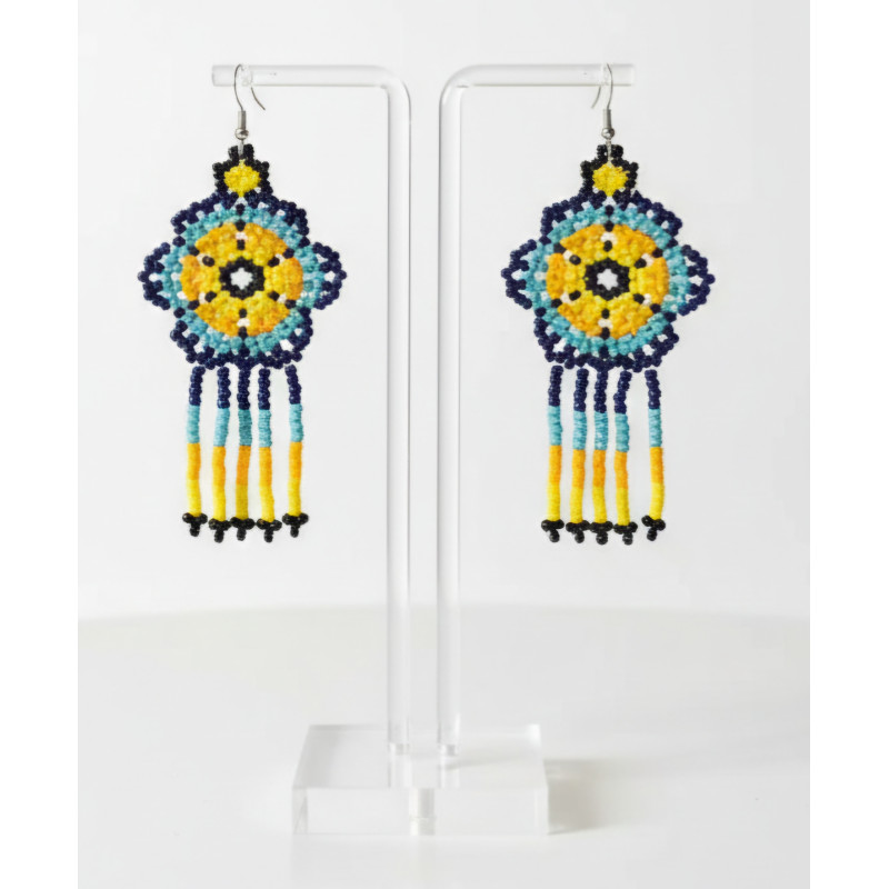 Medium beaded earrings 2