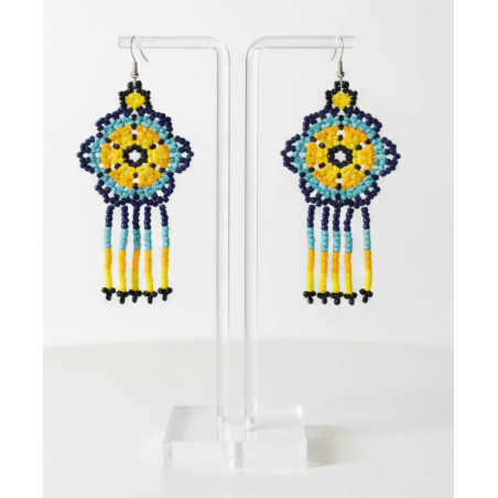 Medium beaded earrings 2