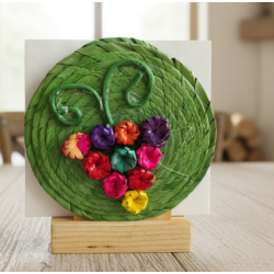 Palm leaf napkin holder 2