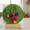 Palm leaf napkin holder 2