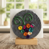 Palm leaf napkin holder 5