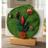 Palm leaf napkin holder 8