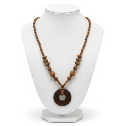 Collar artesanal de madera