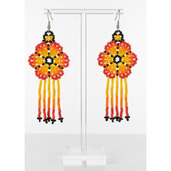 Aretes de Chaquira medianos 12