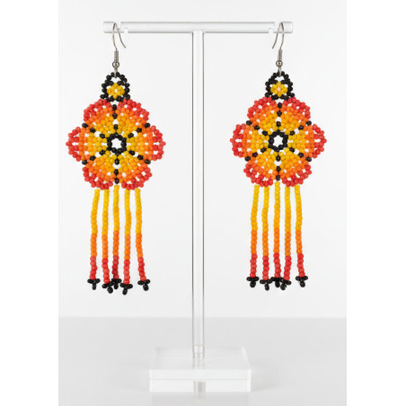 Aretes de Chaquira medianos 12