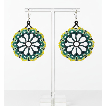 Large beaded earrings