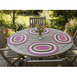 Set mit 6 handgefertigten Tischsets 1