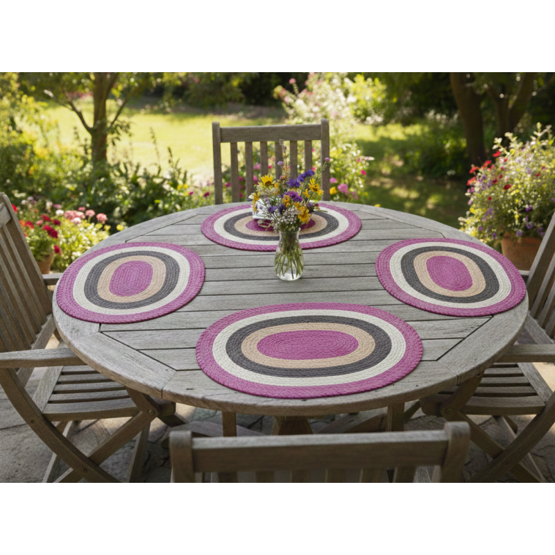 Set mit 6 handgefertigten Tischsets 1