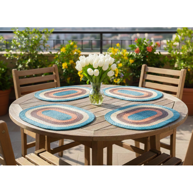 Set mit 6 handgefertigten Tischsets 2