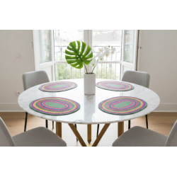 Set mit 6 handgefertigten Tischsets 4